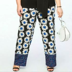 Eloquii Plus Contrast Floral Print Pajama Pant-16